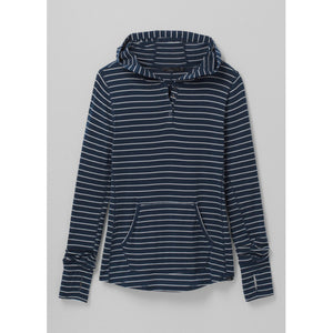 Prana Womens Sol Protect Hoodie Nautical tripe / S