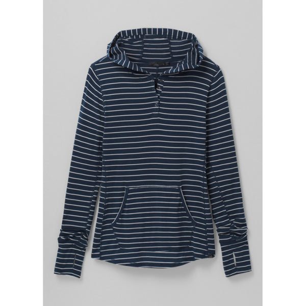 Prana Womens Sol Protect Hoodie Nautical tripe / S
