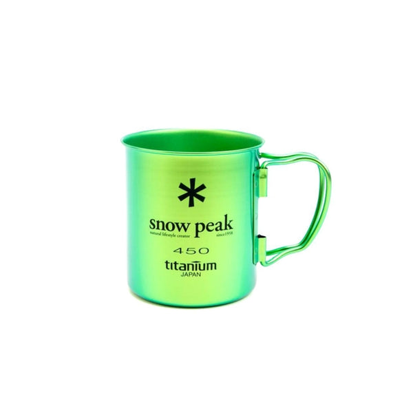 Snow Peak Titanium Single Cup 450 Green